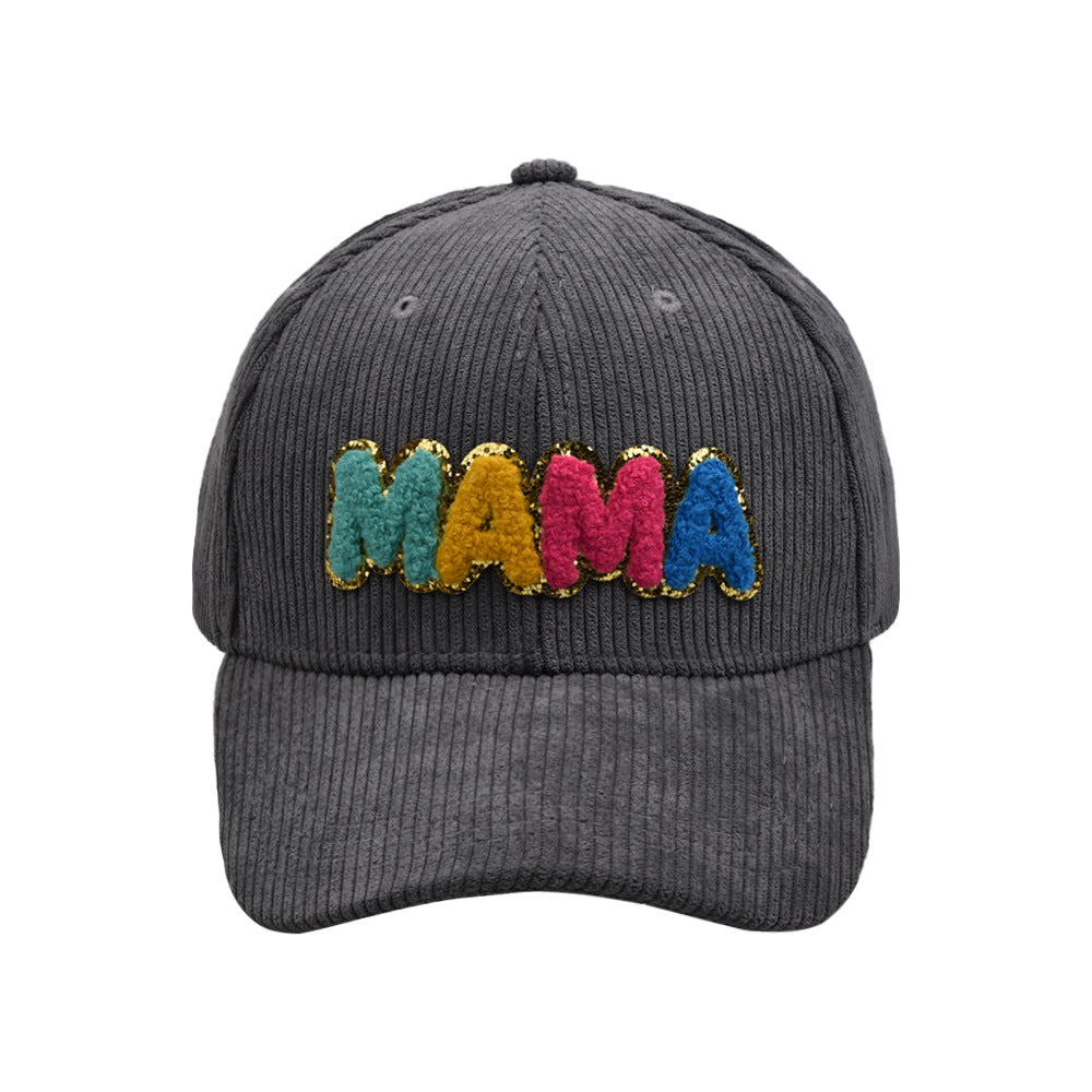 Capilla de béisbol de letras de poliéster de poliéster al por mayor